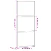 vidaXL Drzwi przesuwne białe 90x205 cm szkło hartowane i Podgląd zdjęcia produktu 8