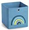 Zeller Present Aufbewahrungsbox Blue Rainbow Vlies blau Produktbild-Vorschau 1