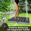 LZQ WPC Gartendusche Ø70 cm Rund – Rutschfeste Außendusche Produktbild-Vorschau 4