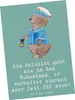 Mr. & Mrs. Panda Postkarte Polizist Ruhestand - Meeresbrise Produktbild-Vorschau 1