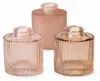 Vase Tonja 3er Set Hellrosa Glasvasen lackiert Produktbild-Vorschau 2