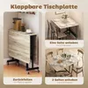 HOMCOM Esstisch, Küchentisch mit Rollen, Klapptisch für 4-6 Produktbild-Vorschau 5
