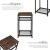 Table d’appoint YORK 45,5x36x75,5cm - Bois foncé Voir les images du produit 3