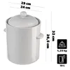 KADAX Pot de décapage pour fûts avec collerette 10L Voir les images du produit 2
