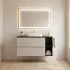 RODAN | Waschbeckenunterschrank - Beige und Schwarz - 100 Produktbild-Vorschau 4