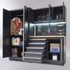 Werkbank 120 cm mit breitem Seitenschrank Produktbild-Vorschau 7