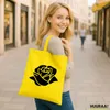 Huuraa Jutebeutel Rose Blüte 10 Liter Yellow Baumwolle Produktbild-Vorschau 2