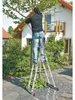 krause corda alu aluminium leiter schiebeleiter anlegeleiter aluleiter teleskopleiter ausziehleiter sprossenleiter ausziehbar leitern bockleiter gerüst arbeitsgerüst kleingerüst leitergerüst 3x11 3x9 3x7 fahrgerüst Podgląd zdjęcia produktu