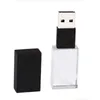 USB KRYSTAL čierny 2.0 32GB, kombinácia sklo a kov, LED Náhľad obrázku produktu 1