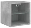TV-kast met LED-verlichting, betonkleur, 30x28,5x30 cm Productafbeelding-voorbeeld 2