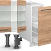 Küchenzeile Vicco Fame-Line Goldkraft Eiche/Weiß 280 cm , Produktbild-Vorschau 5