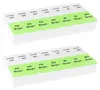 2x WELLGRO® Tablettenbox für 7 Tage - je 2 Fächer pro Tag, Produktbild-Vorschau 3