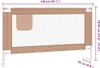 vidaXL Kleinkind-Bettschutzgitter Taupe 140x25 cm Stoff Produktbild-Vorschau 8