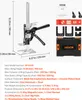 A product image showing a lifting device and its accessories, with dimensions and specifications listed. Produktbild-Vorschau