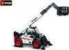 A toy model of a Bobcat telehandler with a platform attachment, shown against a white background. Voir les images du produit