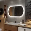Ovaler Badezimmerspiegel mit LED-Beleuchtung und Produktbild-Vorschau 2