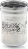 A silver cylindrical oil filter cartridge with black markings and symbols. Anteprima dell’immagine prodotto