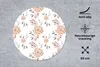 MuchoWow® Mauspad Mousepad Rosen - Gold - Weiß 30x30 cm - Produktbild-Vorschau 2