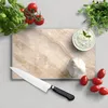 DEQORI Frühstücksbrett Glas 23x14 cm 'Helle Marmorfläche' Produktbild-Vorschau 2