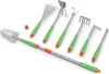 HI 8-tlg. Gartenwerkzeug-Set Silbern Metall Produktbild-Vorschau 11
