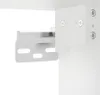 A close-up view of a white metal bracket attached to a white surface, likely part of a cabinet or shelf system. Produktbild-Vorschau