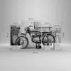 Bild auf Leinwand - Leinwandbild - 4 Teile - Alt Motorrad Produktbild-Vorschau 3