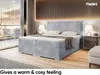 MEBLINI Boxspringbett mit Bettkasten - Gepolstert Produktbild-Vorschau 4