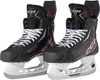 Two black ice skates with white laces are shown side-by-side against a white background. Anteprima dell’immagine prodotto
