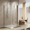 A modern bathroom with a shower enclosure, bathtub, and vanity. Anteprima dell’immagine prodotto