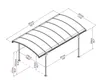 Palram Carport Vitoria 5000 - Wymiary całkowite: ok. 290 x Podgląd zdjęcia produktu 3