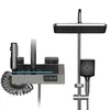 Duschsystem Schwarz mit Thermostat & LED-Display – Produktbild-Vorschau 1