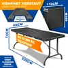 KESSER® Buffettisch Tisch klappbar Kunststoff 183x76 cm Produktbild-Vorschau 2