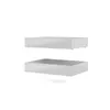Two white drawers are shown stacked on a white background. Voir les images du produit