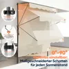 Klemmmarkise Markise für balkon mit Kurbel Sonnenschutz Produktbild-Vorschau 5