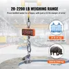 Digitale Hängewaage 1000kg - Kranwaage lbs/kg/N - Zugwaage Produktbild-Vorschau 2