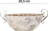 Keramik Pflanzschale für draussen oval Deko-Schale beige Produktbild-Vorschau 2