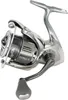 A studio shot of a fishing reel against a white background. Produktbild-Vorschau