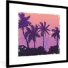 MuchoWow® MuchoWow® Gerahmtes Poster Palme - Nacht - Produktbild-Vorschau 1