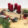 Kerzenhalter aus massivem Metall für Adventskranz - Produktbild-Vorschau 3