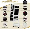 COSTWAY Armoire à bijoux avec éclairage LED, armoire à Voir les images du produit 6