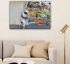 Wanddeko 90x60 cm - Banksy - Junge - Ilussie - Produktbild-Vorschau 6