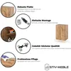 Marketing image showcasing features of a bathroom cabinet. Voir les images du produit