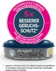 A product shot of a diaper pail refill cassette with promotional graphics above it. Produktbild-Vorschau