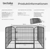 Product information and diagram for a pet playpen. Náhled obrázku produktu