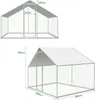 Wybieg 3x2x2m - metalowy kurnik 6 m² z drzwiami i Podgląd zdjęcia produktu 2