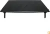A black television screen with black legs attached to the bottom. Podgląd zdjęcia produktu