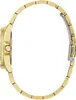 Side view of a gold-tone watch with a metal band and a bezel adorned with colorful stones. Produktbild-Vorschau