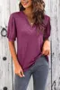 Damen-T-Shirt mit V-Ausschnitt – Lässige Puffärmel, locker Produktbild-Vorschau 2