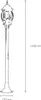 Stehlampe außen IP23 E27 111 cm Metall Aluminium Rustikal Produktbild-Vorschau 6