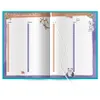 An open planner or calendar with decorative elements and animal illustrations. Produktbild-Vorschau